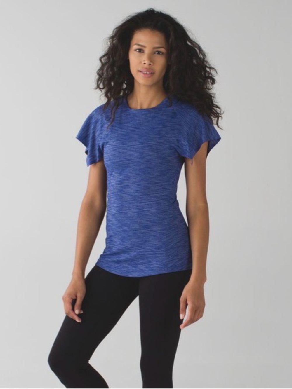 EUC Lululemon &go Take-Off Tee Sapphire Blue